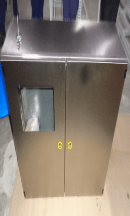 Custom stainless steel electrical panel enclosure