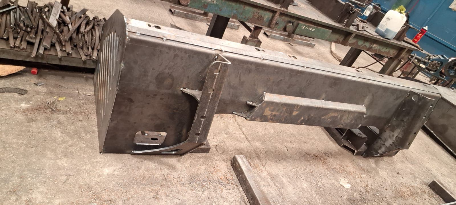 Complex laser cut and fabricated metal box enclosure assembly